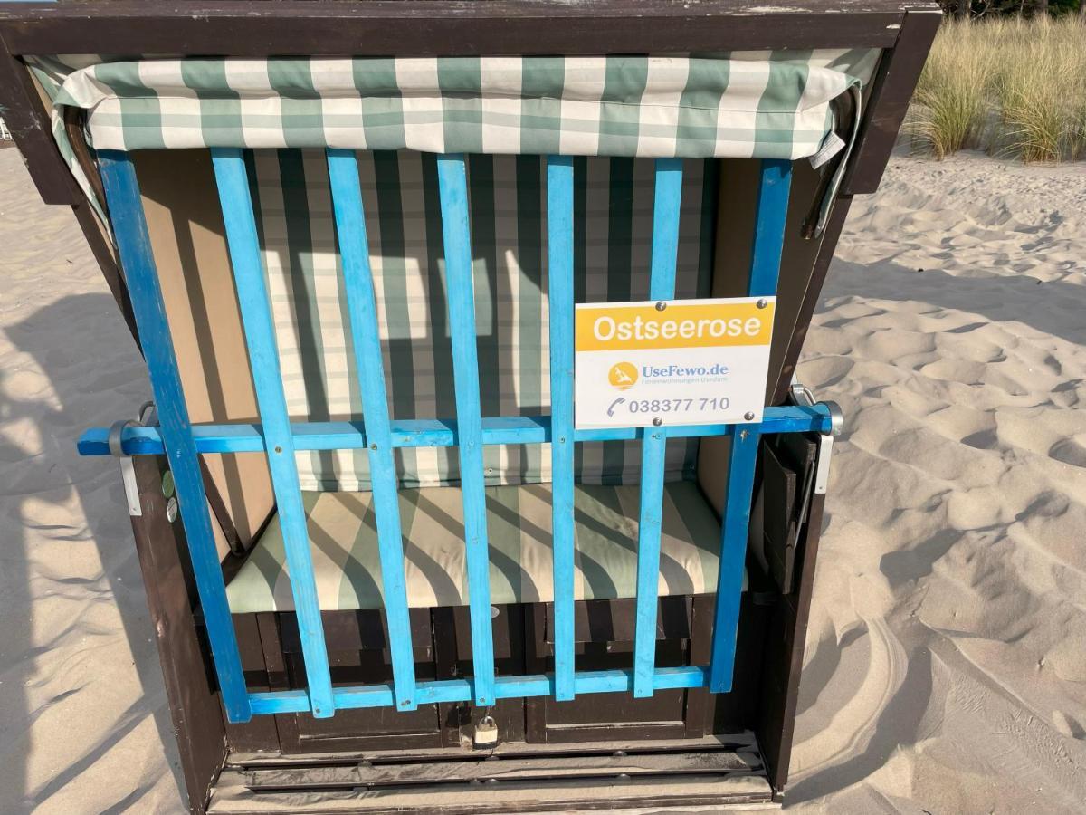 Apartment Ostseerose Ein Strandkorb Ist Im Sommer Inclusive Zempin Exterior foto